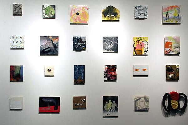 Daily paintings 7/29/11 - 9/8/11 (detail), mixed media on panel, dimensions variable Image