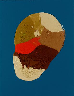 Brandon Anschultz
Number 1 (BROY on Blue), 2010
Oil on raw canvas
11 x 8.5 inches Image