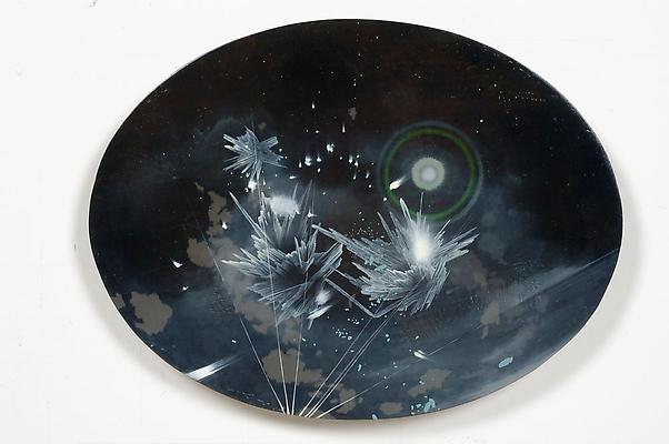 Darren Waterston
Five Oblivions 4 (night), 2007
Oil on oval wood panel
12 x 16 inches Image