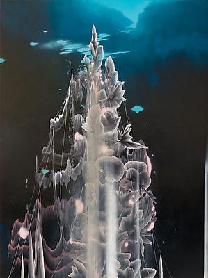 Darren Waterston
Veil, 2008
Oil on wood panel
24 x 18 inches Image