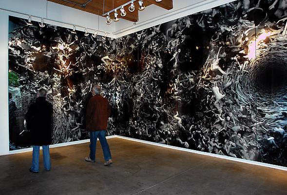 Tehom, 2010 (installation shot), edition of 3
c-print printed on metallic photo paper, mounted between aluminum and 1/4 inch Plexiglas
144 x 576 inches (22 panels) Image
