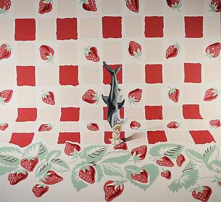 Melodie Provenzano
Bunny Shark with Strawberries, 2008
acrylic and oil on canvas
64 x 70 inches Image