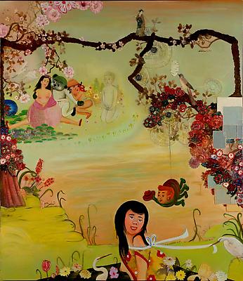 Little Miss, 2008
Mixed media on canvas
70 x 60 inches Image