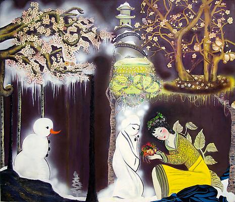 Phyllis Bramson
The Reluctant Bride, 2008
Mixed media on canvas
60 x 70 inches Image