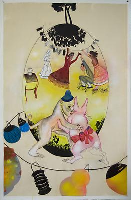 Surrogate Lovers, 2009
Mixed media
56 x 32 inches Image