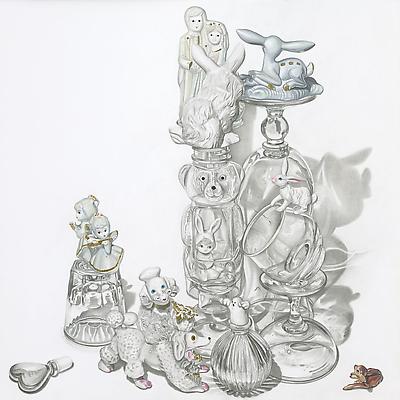 Melodie Provenzano
White Wedding, 2010
Graphite, gouache and 24k gold leaf on paper
11 x 11 inches Image