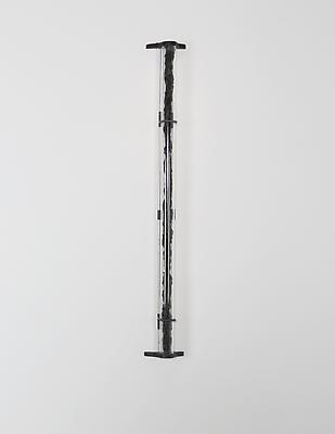 Sender, channel, receiver, source, 2012
Glass, metal, clay and thorns
Series of three pieces
39 h. x 6 x 4 inches

Photo by Maurene Cooper Image