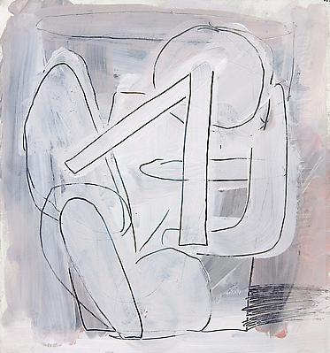 Hold, 2012
Acrylic and graphite on paper
11 x 10 inches Image