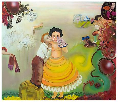 The Secret Life of People Who Care, 2011
Mixed media and collage on canvas
60 x 70 inches Image