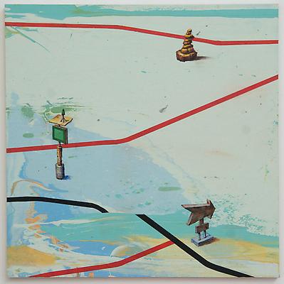 Camp Anglebury Island, 2011
Oil, acrylic and latex on wood
19 1/2 x 19 1/2 inches Image