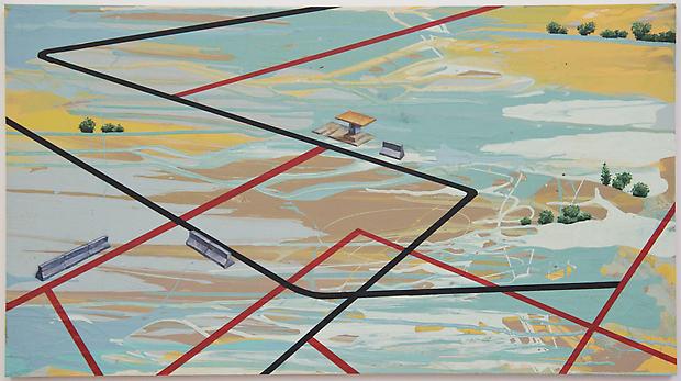 Fort Podgeboro Station, 2011
Oil, acrylic and latex on wood
20 x 36 inches Image