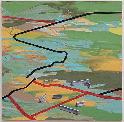 East Blandington Corners, 2011
Oil, acrylic and latex on wood
19 1/2 x 19 1/2 inches Image