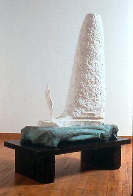 The Invention of Verbs, 1999
marble, bronze, and wood
47 x 32 x 9 1/4 inches Image