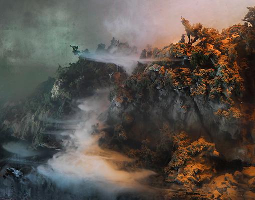 Kim Keever
Waterfall 44d, 2010
edition of 6 + 1 AP
c-print
55 x 69 inches Image