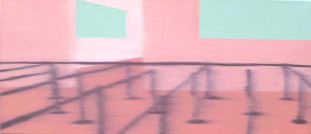 Douglas C. Bloom
Queue, 2011
Oil on canvas
10 x 23 inches Image