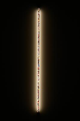 Colors of Marseille, 1994
fluorescent tube, photographs on transparent film
94 1/2 x 2 inches Image