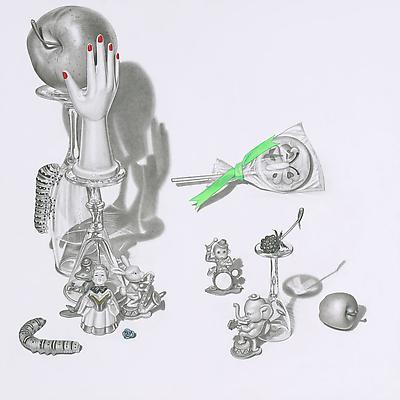 Melodie Provenzano
Animal Band, 2010
graphite, gouache, 24k gold leaf and acrylic on paper
11 x 11 inches Image