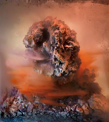 Kim Keever,
Eroded Head 80d, 2010
edition of 10 + 1 AP
c-print
27 x 24 inches Image