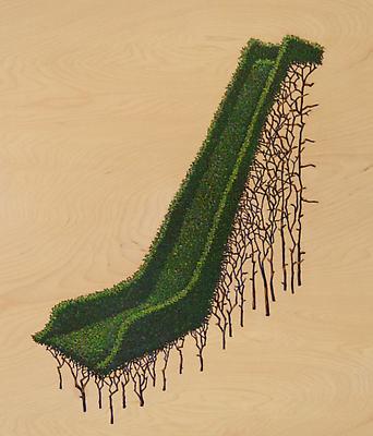 David Lefkowitz
Slide, 2008
oil on plywood
30 x 26 inches Image