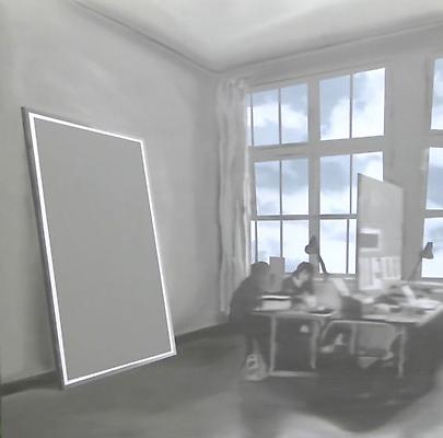 Douglas C. Bloom
Studiomates, 2009
Oil on canvas
36 x 36 inches Image