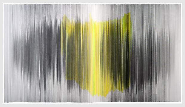 parallel 34, 2012
Graphite and colored pencil on cotton mat board
104 x 58 inches

Photo by EG Schempf Image