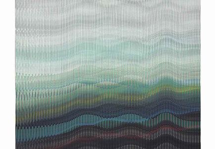 Abraham Palatnik, W-383, 2012 Acrylic on wood, 44 3/8 x 53 1/8 in.