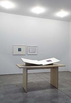 Installation view of 
callum innes | colm tóibín
water | colour
at Sean Kelly Gallery, New York