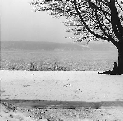 Winter Landscape, 1979 / printed 2006
gelatin silver print
image: 13 7/8 x 13 7/8 inches (35 x 35 cm) 
paper: 20 x 16 inches (51x 41 cm)
edition of 10 with 2 APs 
MAP-287
Selected by Indiana participant