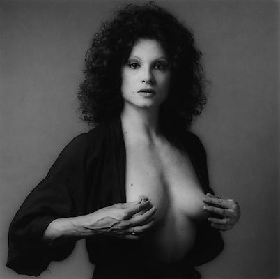 Lisa Lyon, 1982
gelatin silver print
image: 15 1/8 x 15 1/4 inches (39 x 39 cm)
paper: 20 x 16 inches (51 x 41 cm)
edition of 10 with 2 APs 
MAP-860
Selected by Connecticut participant