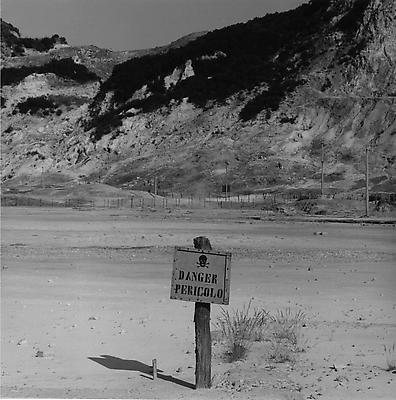 Danger Pericolo, 1983
gelatin silver print
image: 15 1/4 x 15 1/4 inches (38.7 x 38.7 cm)
paper: 20 x 16 inches (50.8 x 40.6 cm)
edition of 10 with 2 APs 
MAP-1169
Selected by Oregon participant