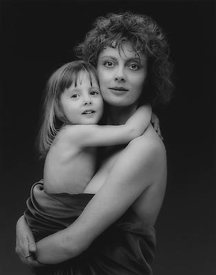 Susan Sarandon and Eva Amurri, 1988
gelatin silver print
image: 22 7/8 x 19 1/4 inches (48.9 x 48.9 cm)
paper: 24 x 20 inches (61 x 50.8 cm)
edition of 10 with 2 APs 
MAP-1954
Selected by South Dakota participant