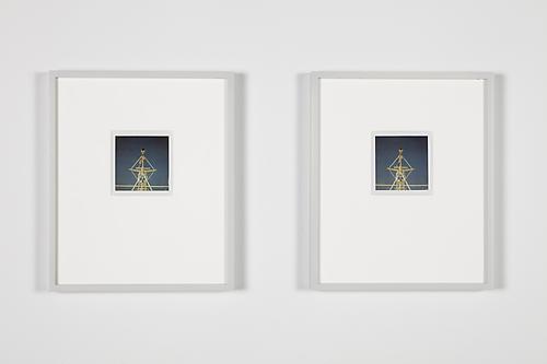 PETER LIVERSIDGE
Upstate Polaroids, Mast, 2011
pair of unique polaroid photographs
image: 3 1/8 x 3 inches (7.9 x 7.6 cm) each
polaroid: 4 1/4 x 3 1/2 inches (10.8 x 8.9 cm) each
framed: 12 3/4 x 10 3/4 inches (32.4 x 27.3 cm) each
numbered, dated and signed in pencil by the artist, verso
PLi-22a,b