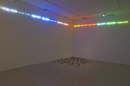 PETER LIVERSIDGE
ready-made, 2011
15 lines of colored neon, transformer
4 x 26 1/2 inches (10.2 x 67.3 cm) each
overall : 4 x 390 inches (10.2 x 990.6 cm) approximate
unique set
PLi-61