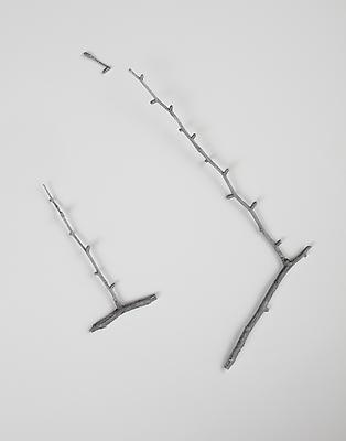 PETER LIVERSIDGE
Sticks cast in metal, 2011
recycled aluminum casting of found sticks
dimensions variable
unique
PLi-69