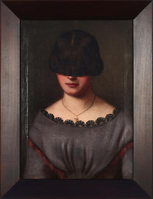 MARKUS SCHINWALD
Margot, 2009
oil on canvas
18 x 13 3/8 inches (45.5 x 34 cm)
framed: 21 1/4 x 16 1/4 inches (54 x 41.3 cm)
MSc-0028