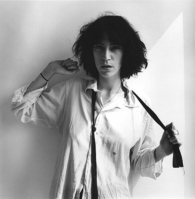 Patti Smith, 1975
gelatin silver print
image: 14 x 14 inches 
(36 x 36 cm)
paper: 20 x 16 inches 
(51 x 41 cm)
edition of 10 with 2 APs
MAP-1916
