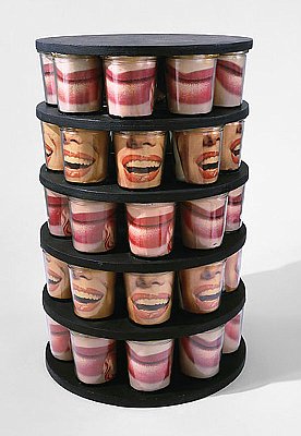 MARCEL BROODTHAERS
Tour Marilyn, 1965
glass, wood and photographs 
24 3/4 x 16 x 16 inches 
(63 x 41 x 41 cm)
MBR-1