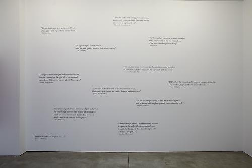 Installation view of Robert Mapplethorpe: 50 Americans
at Sean Kelly Gallery, New York
May 7 - June 18, 2011