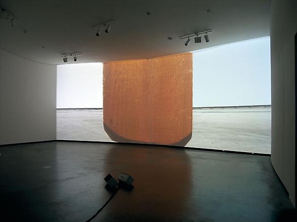 fatica n. 15
2006
marta herford museum, herford, germany
installation view
audio-visual installation: 3 video projectors, 3 DVD players, 1 audio mixer, 1 amplifier, 4 speakers, 1 DVD synchronizer, 1 subwoofer