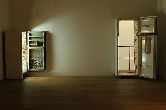 False Bottom # 2
2010
excavated fridge, wood, white paint
dimensions varaible