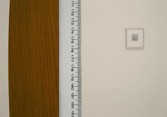 In so Far as (details)
2009
wood, tape, numbers
360 x 8 x 0.7 cm
