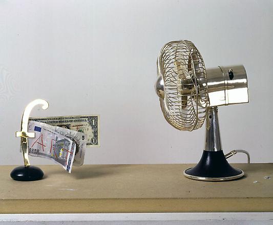 Domestic fART
2004
silver fan, ebony, gold, bank notes
dimensions variable
