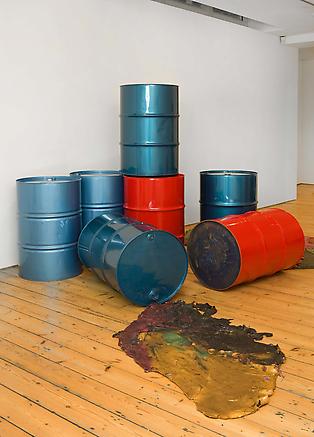 Spring Fever
2010
Leaky oil drums 
oil drum dimension 87 x 58 d cm