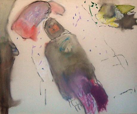 J. Meyerhof, Old Woman Dying
nd
mixed media on paper
30 x 36 inches