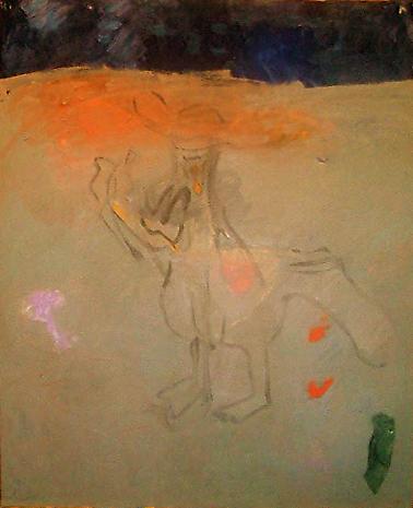 Crying Chicken with a Hat
nd
mixed media on paper
30 x 24 inches