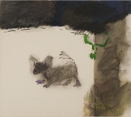 Little Dog After Belfast
nd
mixed media on paper
30 x 33 3/4 inches
private collection