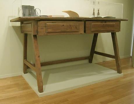 Elizabeth Bishop's large
rustic Brazilian desk
30 x 64 x 24 inches