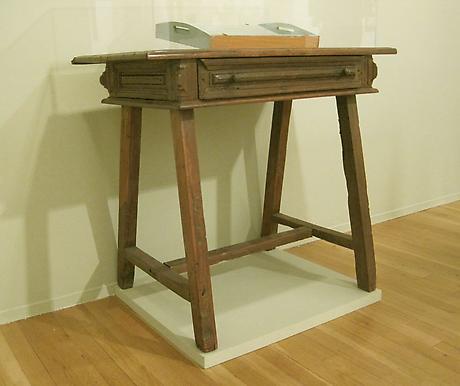 Elizabeth Bishop's small, 
rustic Brazilian table
30 x 19 x 35 inches