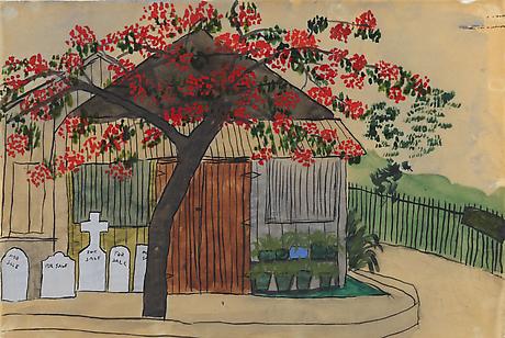 Elizabeth Bishop
Tombstones for Sale
nd
watercolor, gouache and ink
6 x 9 inches
PRIVATE COLLECTION