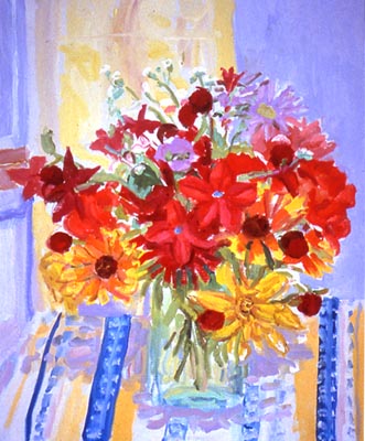 Reds, Yellows, Blues & Greens
1992
oil on canvas
22 x 18 inches
Private Collection